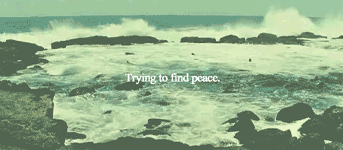 trying to find peace